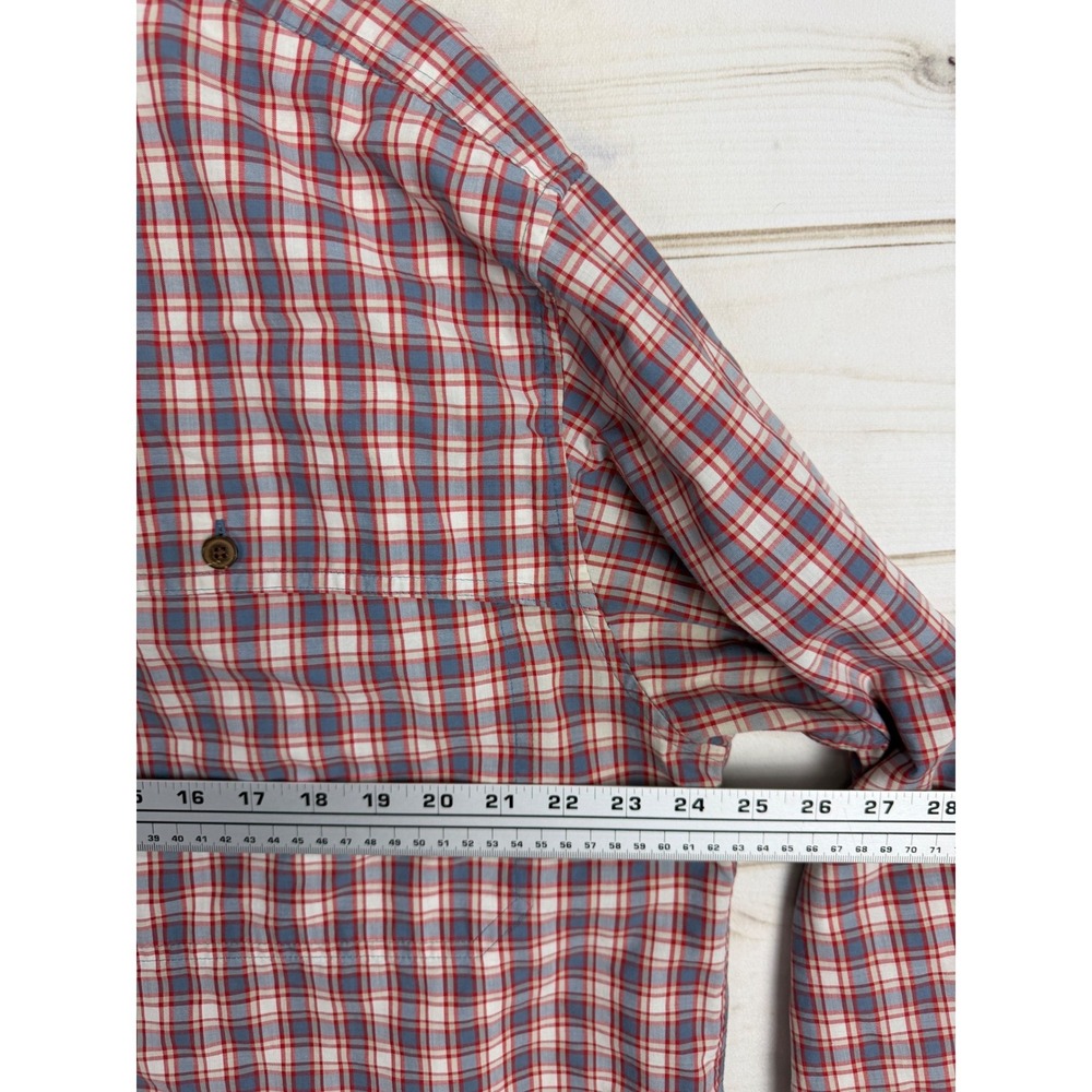 Patagonia Shirt Mens XL Red Blue Plaid Long Sleeve Button Down Hiking - Picture 5 of 7